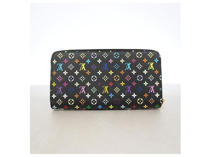 Zippy Louis Vuitton Monogram Multicolor Long Wallet Schwarz Rot - Ansicht 6