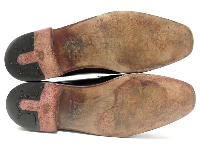 MOCASSINI JOHN LOBB 8 42 IN PELLE MARRONE LEATHER LOAFERS SHOES - vista 6
