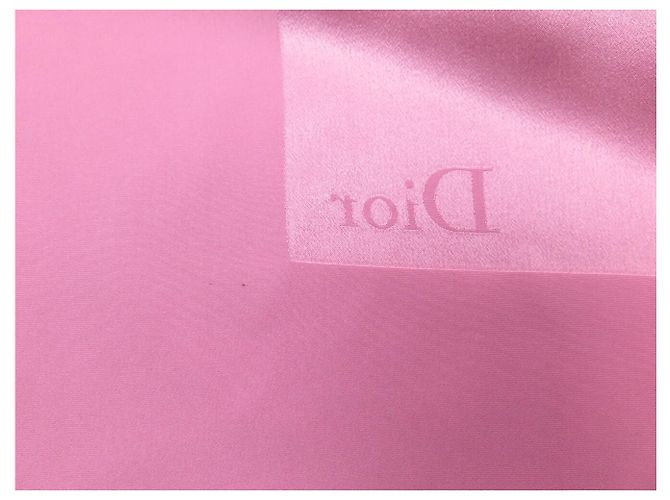 NUOVO FULLETTO DI SETA ROSA CHRISTIAN DIOR 90 LOGO DIOR - vista 12