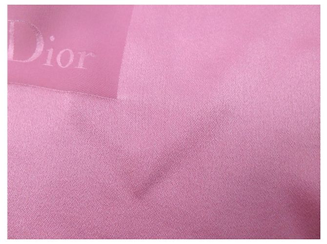 NUOVO FULLETTO DI SETA ROSA CHRISTIAN DIOR 90 LOGO DIOR - vista 13