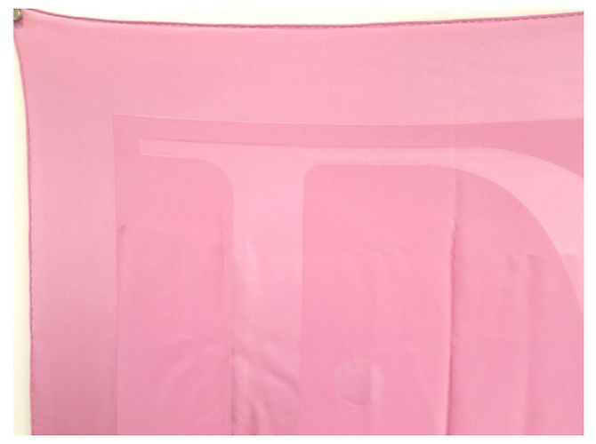 NUOVO FULLETTO DI SETA ROSA CHRISTIAN DIOR 90 LOGO DIOR - vista 2