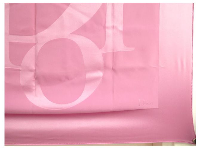NUOVO FULLETTO DI SETA ROSA CHRISTIAN DIOR 90 LOGO DIOR - vista 5