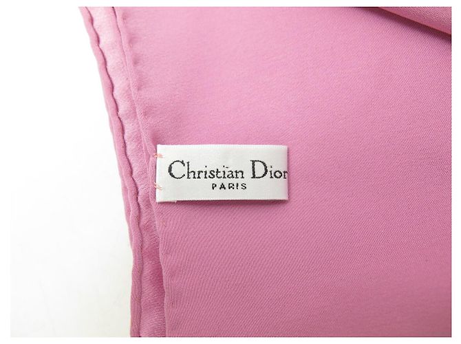 NUOVO FULLETTO DI SETA ROSA CHRISTIAN DIOR 90 LOGO DIOR - vista 9
