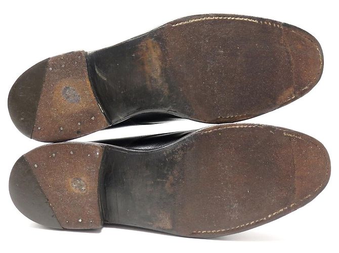 SCARPE JOHN LOBB WILLIAM BI BOUCLE 7 41 IN PELLE GRAIN NERA MONK SHOES Nero - vista 6