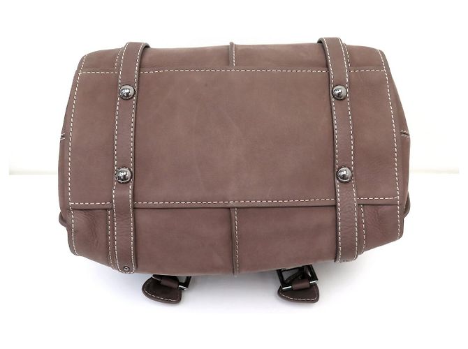 NUOVA BORSA A MANO BARBARA BUI WEEKEND PELLE SCAMOSCIATA MARRONE - vista 9