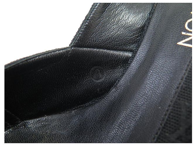 SCARPE LOUIS VUITTON CATHERINE MONOGRAM MINI LIN 39 SLINGBACKS Nero - vista 12
