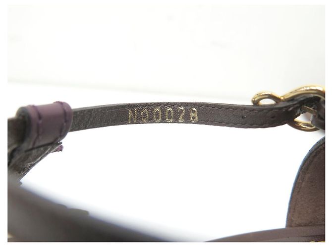 SANDALI LOUIS VUITTON AUBEPINE T-STRAP FLEURS MONOGRAM 38 Marrone - vista 8