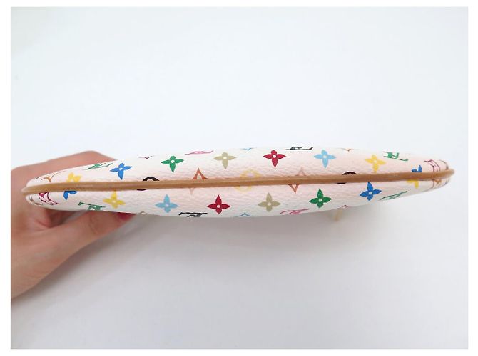 LOUIS VUITTON X MURAKAMI M60027 POCHETTE A MAIN GM MONOGRAM MULTICOLORE Bianco - vista 10