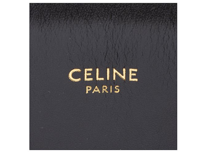 Céline Celine Triomphe Canvas Vertikaler Small Tote Cabas Schwarz - Ansicht 8