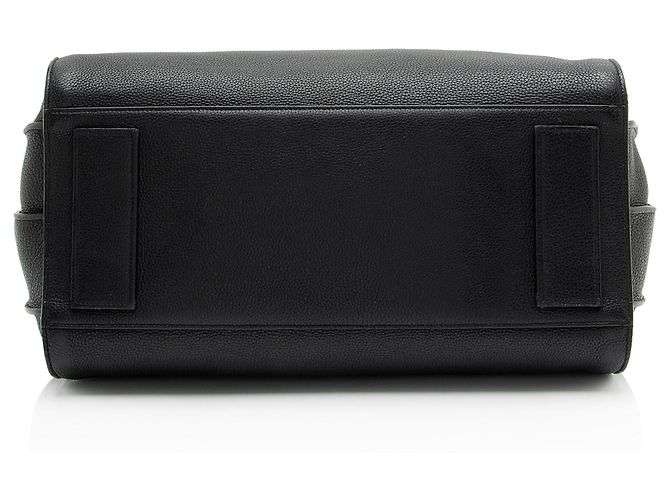 Saint Laurent Grained Calfskin Sac De Jour Supple Medium Tote Schwarz - Ansicht 4