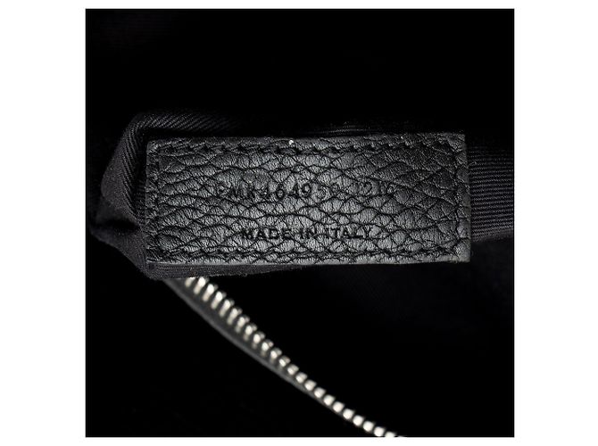 Saint Laurent Grained Calfskin Sac De Jour Supple Medium Tote Schwarz - Ansicht 6
