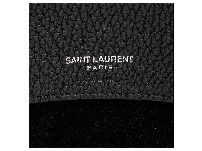 Saint Laurent Grained Calfskin Sac De Jour Supple Medium Tote Schwarz - Ansicht 8