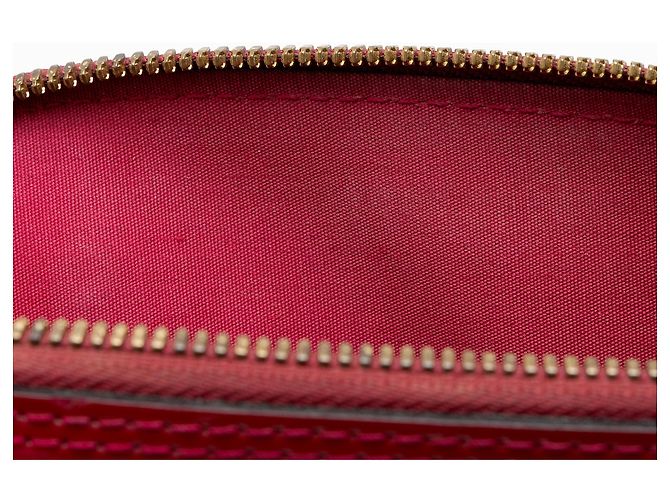 Borsa Louis Vuitton Monogram Vernis Alma BB Rosso - vista 10