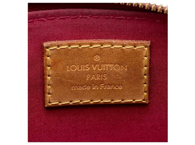 Borsa Louis Vuitton Monogram Vernis Alma BB Rosso - vista 8