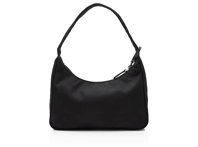 Prada Tessuto Re-Edition 2000 Mini Hobo Nero - vista 3