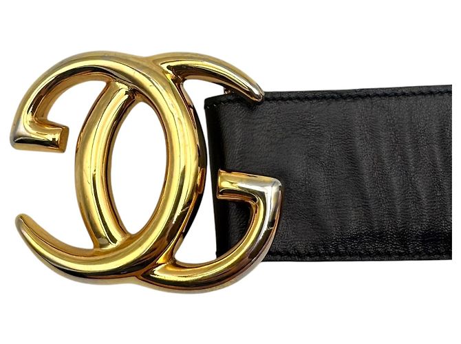 Gucci Vintage Ledergürtel mit Interlocking-Schnalle Schwarz - Ansicht 2
