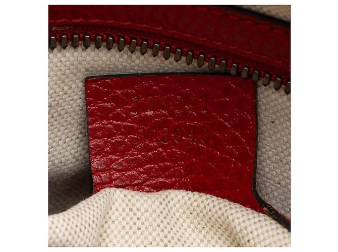 Messenger in pelle con logo Gucci Rosso - vista 6