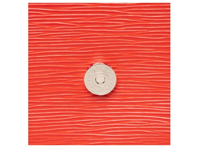 Pochette Clery in pelle Epi Louis Vuitton Rosso - vista 10