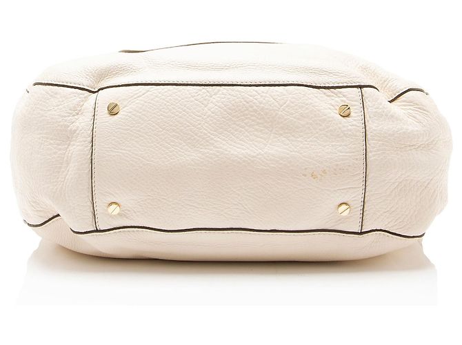Borsa Hobo Amanda Classic in pelle Tory Burch Bianco - vista 4