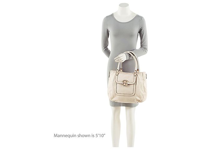 Borsa Hobo Amanda Classic in pelle Tory Burch Bianco - vista 5