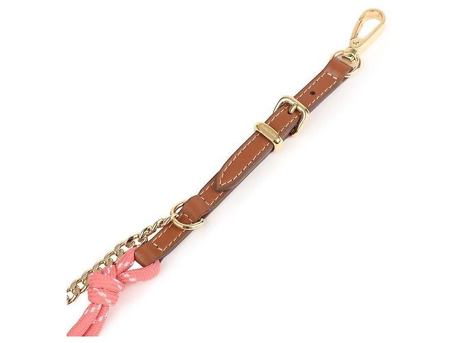 Miu Miu Lederner Metal Code Schlüsselanhänger Braun - Ansicht 5