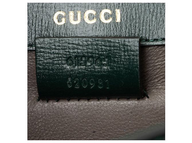 Borsa a tracolla mini Sylvie 1969 in pelle Gucci Verde - vista 6