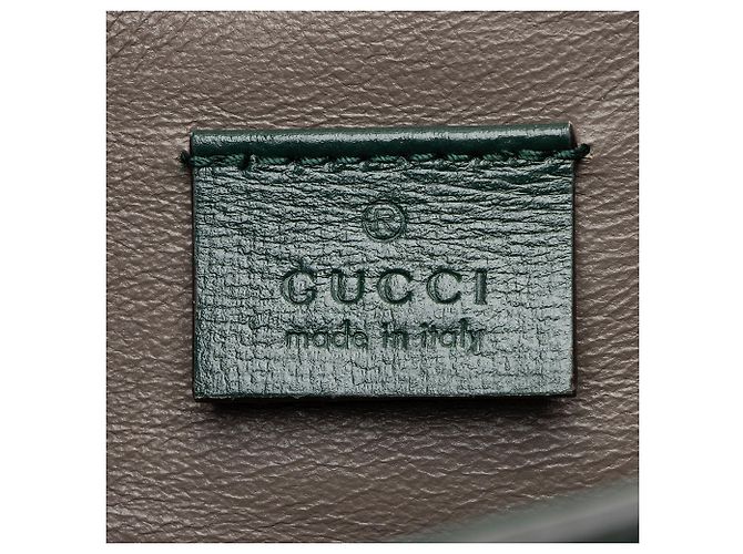 Borsa a tracolla mini Sylvie 1969 in pelle Gucci Verde - vista 8