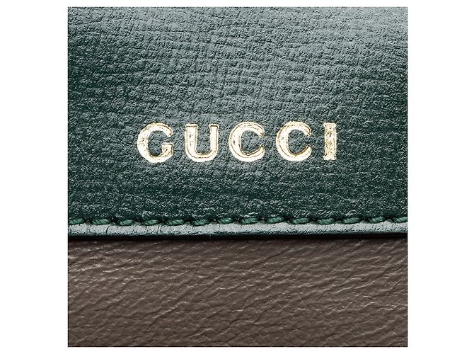 Borsa a tracolla mini Sylvie 1969 in pelle Gucci Verde - vista 9