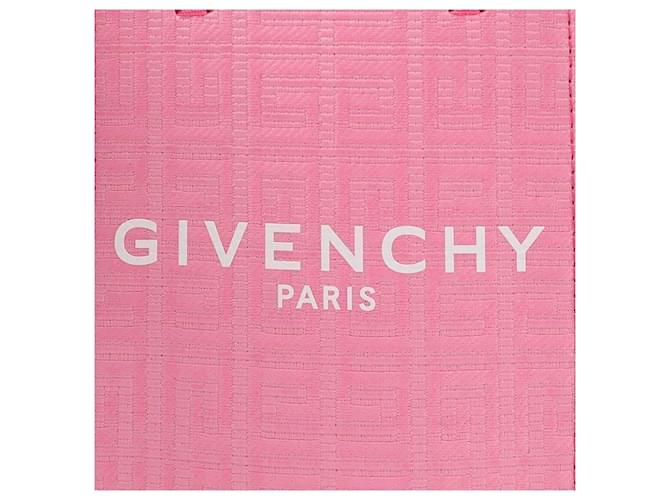Mini borsa tote Givenchy in pelle rosa - vista 8