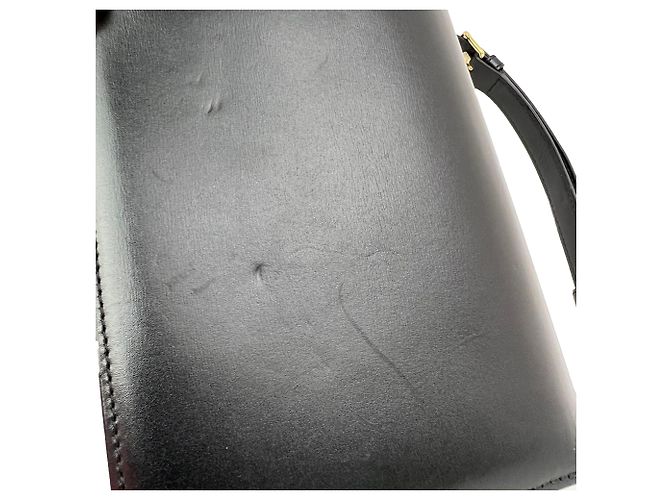 Céline Borsa a tracolla Celine Teen Triomphe in pelle di vitello lucida nera Nero - vista 10