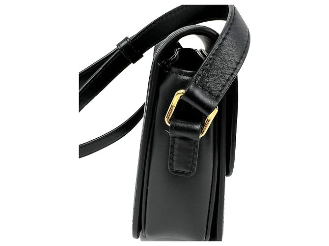 Céline Borsa a tracolla Celine Teen Triomphe in pelle di vitello lucida nera Nero - vista 5