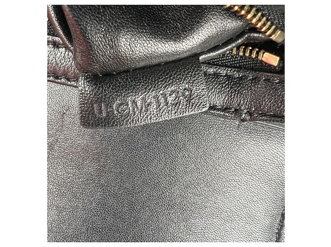 Céline Borsa a tracolla Celine Teen Triomphe in pelle di vitello lucida nera Nero - vista 7