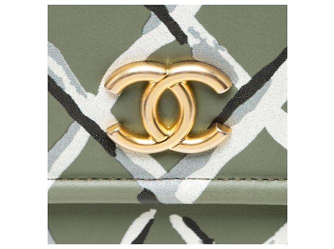Gabrielle Clutch Chanel Lambskin Paris-Greece Verde - vista 8