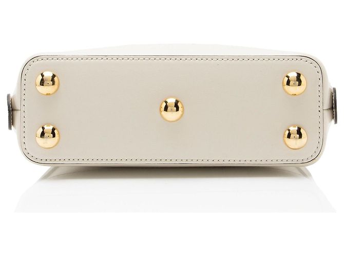 Gucci Horsebit 1955 Mini Satchel aus Leder Weiß - Ansicht 4