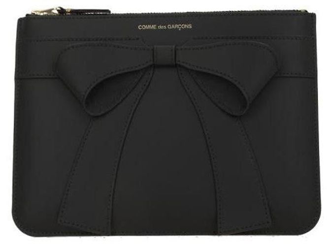 Comme Des Garcons Pochette en cuir avec grand nœud - vue 3
