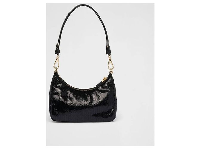 Prada Re-edition Nylon Sequined Mini Bag - view 3