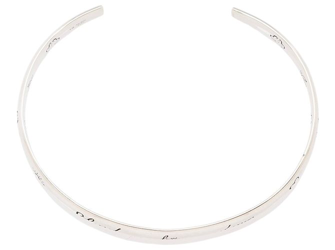 Bracciale Cuff Blind For Love in argento sterling Gucci Metallico - vista 2
