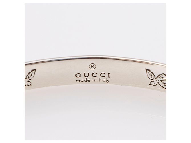 Bracciale Cuff Blind For Love in argento sterling Gucci Metallico - vista 3