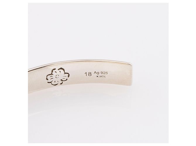 Bracciale Cuff Blind For Love in argento sterling Gucci Metallico - vista 4