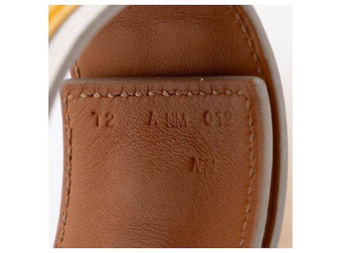 Hermès Bracciale Collier de Chien in pelle di vitello Swift Hermes Bianco - vista 3