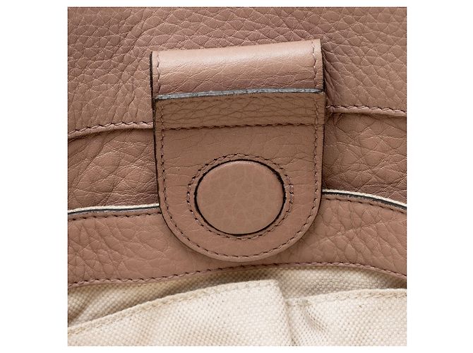 Bamboo Bolsa Shopper Medium de couro com alça de bambu Gucci Rosa - vista 10