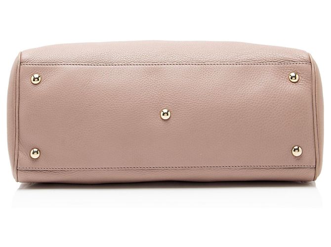 Bamboo Bolsa Shopper Medium de couro com alça de bambu Gucci Rosa - vista 4