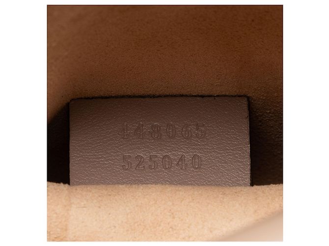 Borsa a tracolla mini Gucci Matelasse Leather GG Marmont Marrone Beige - vista 6