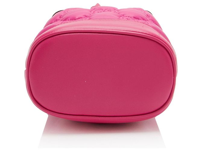 Borsa a secchiello Gucci Jumbo GG Matelasse in pelle Rosa - vista 4
