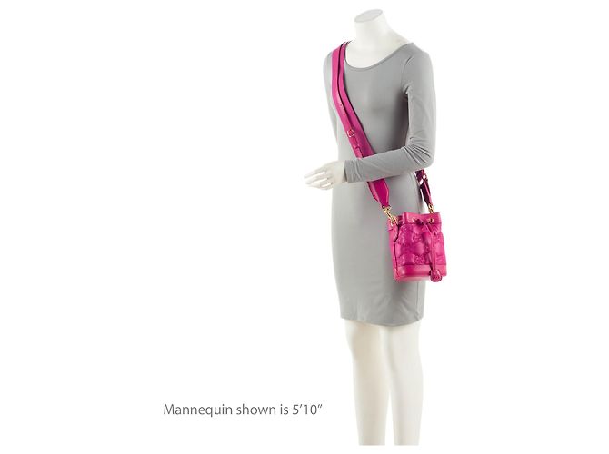 Borsa a secchiello Gucci Jumbo GG Matelasse in pelle Rosa - vista 5