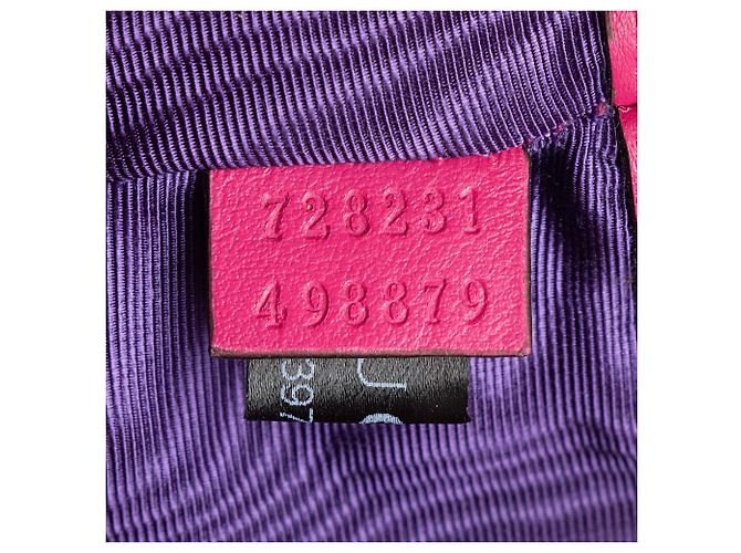 Borsa a secchiello Gucci Jumbo GG Matelasse in pelle Rosa - vista 6