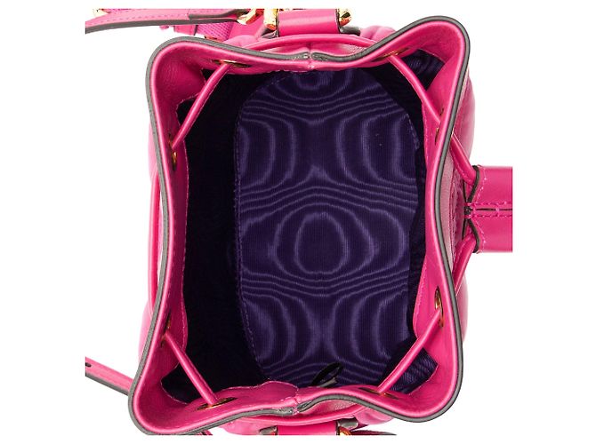 Borsa a secchiello Gucci Jumbo GG Matelasse in pelle Rosa - vista 7