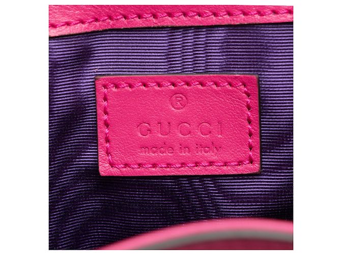 Borsa a secchiello Gucci Jumbo GG Matelasse in pelle Rosa - vista 8