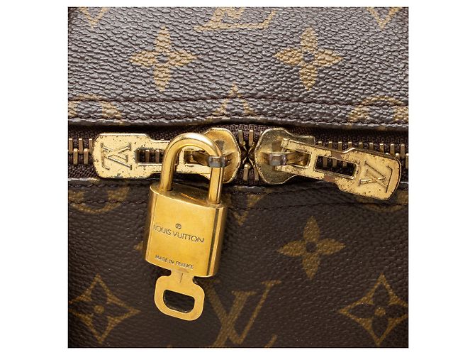 Louis Vuitton Vintage Monogram Canvas Keepall 55 Duffle Marrone - vista 9