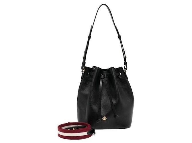 Borsa a secchiello Bally in pelle nera Nero - vista 5
